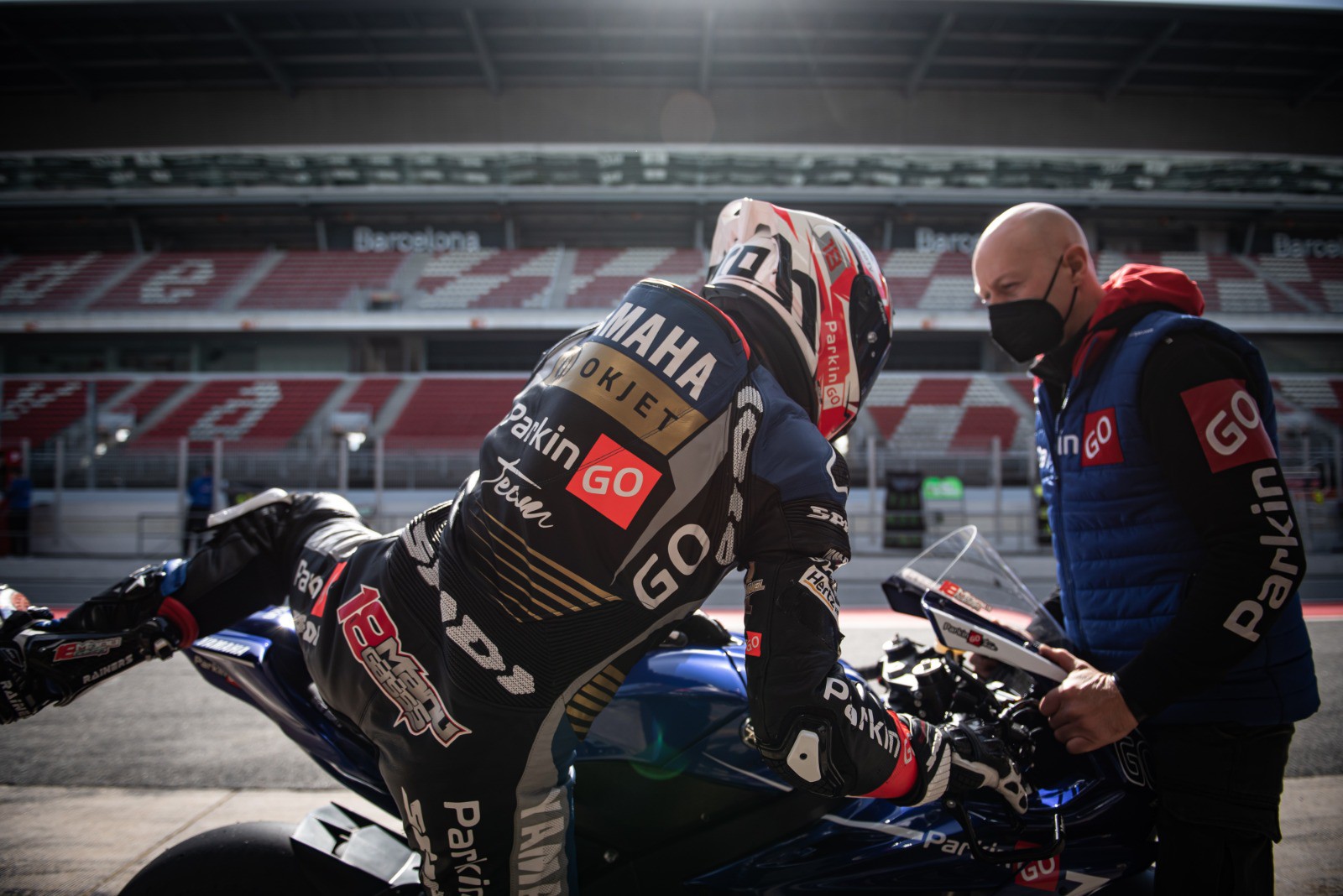 WSSP test Barcellona: Manuel Gonzalez subito veloce con la ParkinGO Yamaha in conformazione CIV